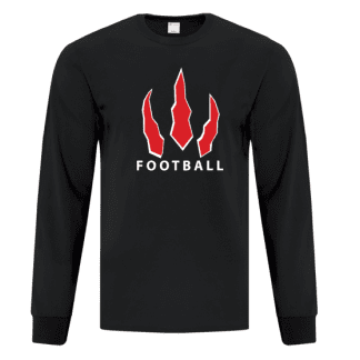 Black long tshirt - claw