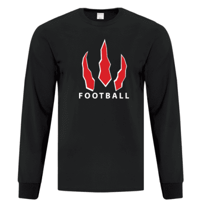 Black long tshirt - claw