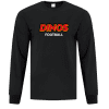 Black long tshirt - dino