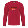 Red long tshirt - dino