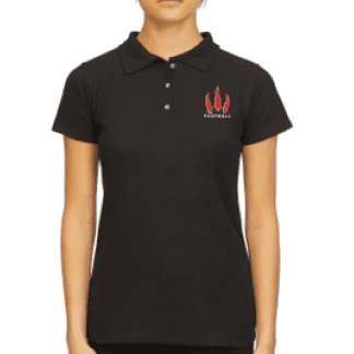 WOMANS M&O Golf shirt - BLACK