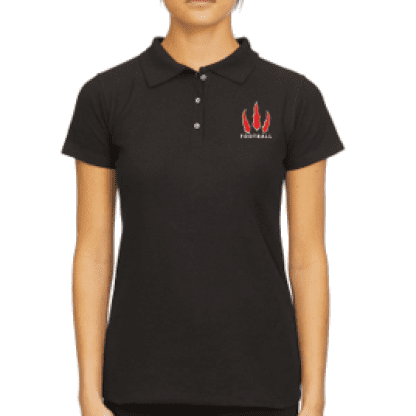 WOMANS M&O Golf shirt - BLACK