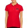 WOMANS M&O Golf shirt - RED